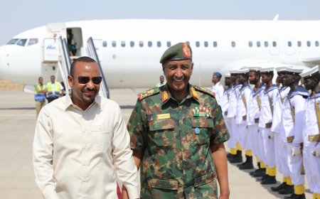 رئيس وزراء إثيوبيا آبي أحمد يصل إلى السودان في زيارة رسمية