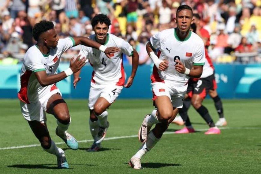 منتخب الأولمبي المغرب يتقدم على نظيره المصري في الشوط الأول