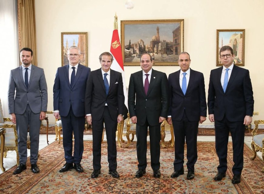 الرئيس المصري يبحث مع مدير الوكالة الدولية للطاقة الذرية جهود نزع السلاح النووي وتعزيز الاستقرار الإقليمي