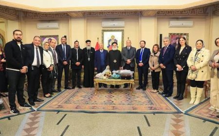 وفد من قيادات حزب مستقبل وطن بالإسكندرية يزور الكنائس لتقديم التهنئة بعيد الميلاد المجيد