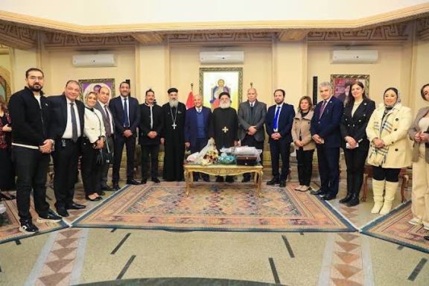 وفد من قيادات حزب مستقبل وطن بالإسكندرية يزور الكنائس لتقديم التهنئة بعيد الميلاد المجيد