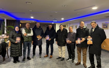 صور ... الجالية المصرية بالمجر ترحّب بوفد مؤسسة رسالة السلام العالمية وتؤكد تقديرها  لطرح الأستاذ علي محمد الشرفاء الحمادي ومشروعه الفكري المستنير