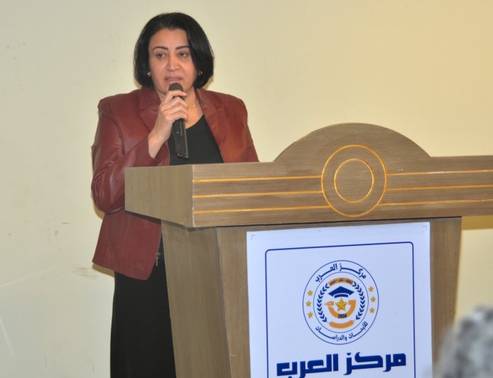 الدكتورة ليلى موسى خلال حفل إفطار المكتبة الرقمية للشرفاء الحمادي : المنطقة تواجه تحديات جسيمة 