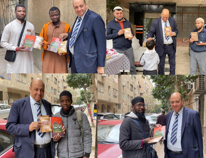 طلاب من أذربيجان والكونغو  وأوزبكستان الدارسين بالأزهر يشيدون بكتابَي “الطلاق يهدد أمن المجتمع” و“ومضات على الطريق” للمفكر على الشرفاء