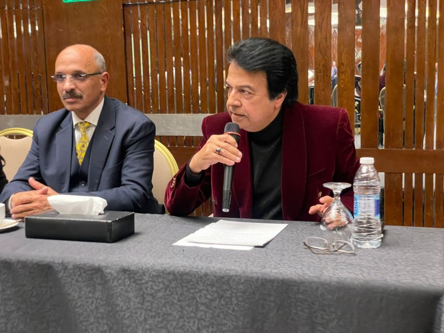 د حسن حماد خلال ندوة رسالة السلام : السلام في العالم لا تصنعه إلا القوة