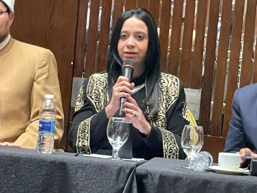 مي التلاوي خلال ندوة " رسالة السلام " : السلام يبدأ من الفرد ونبذ العنف واجب الجميع | صور