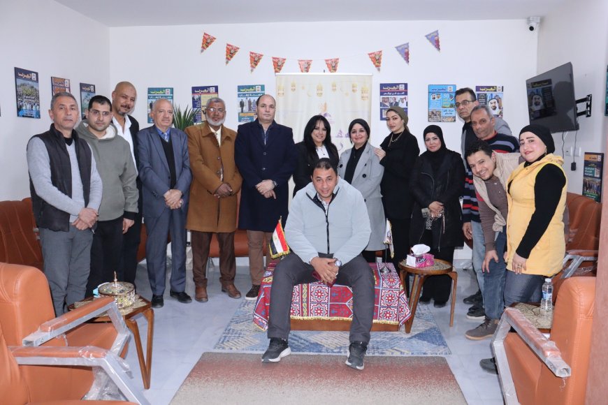 شاهد بالصور السهرة الرمضانيه بالمكتبة الرقمية للشرفاء الحمادي حول التماسك المجتمعي في رمضان