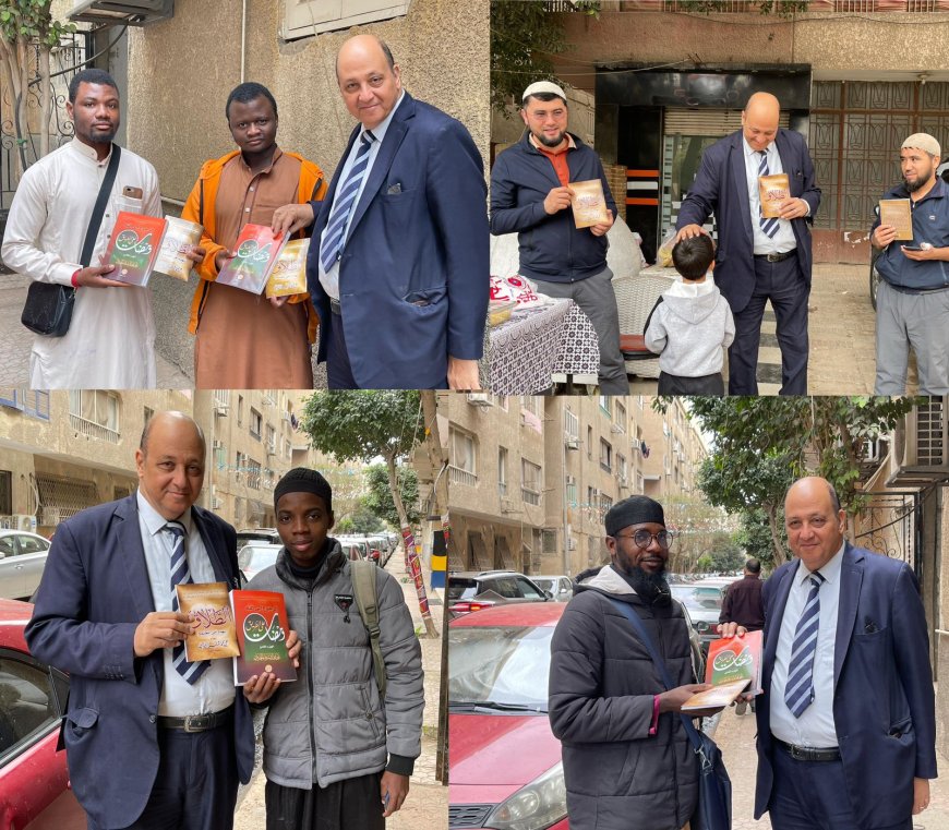 طلاب من أذربيجان والكونغو  وأوزبكستان الدارسين بالأزهر يشيدون بكتابَي “الطلاق يهدد أمن المجتمع” و“ومضات على الطريق” للمفكر على الشرفاء