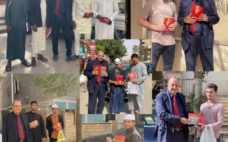 طلاب من روسيا وماليزيا وقرغيزستان ونيجيريا والشيشان الدارسين بالأزهر يشيدون بكتابَي  “ومضات على الطريق” و"رسالة الإسلام  "للمفكر على الشرفاء