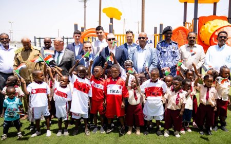 بالصور.. افتتاح ملعب الصداقة السودانية التركية للأطفال ببورتسودان