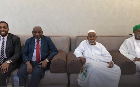 على رأسهم حسام حسين.. وفد السفارة السودانية بالقاهرة يطمئن على صحة الشيخ الياقوت