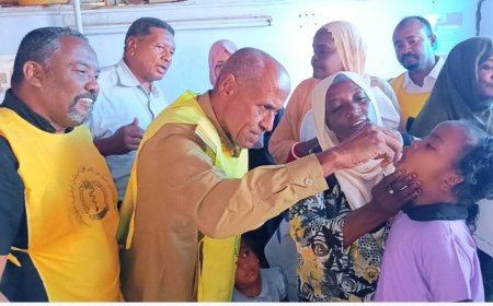 انطلاق الحملة القومية للتطعيم ضد شلل الأطفال بالخرطوم