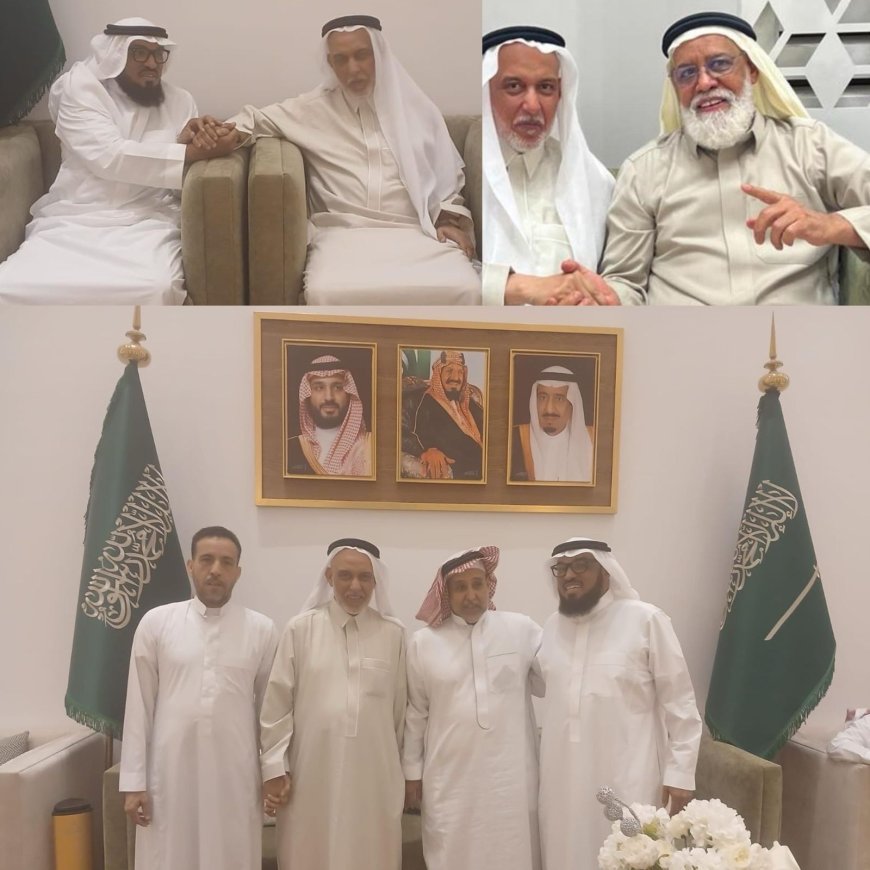 مدير مكتب مؤسسة رسالة السلام بالسعودية  يلتقى مع  كُتّاب ومثقفين وشعراء سعوديين لشرح  دور وأهداف المؤسسة