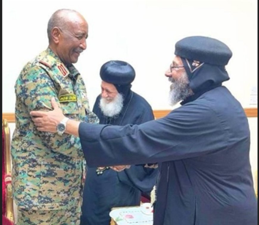 عيد القيامة..البرهان من كنيسة العذراء مريم يهنئ المسيحيين