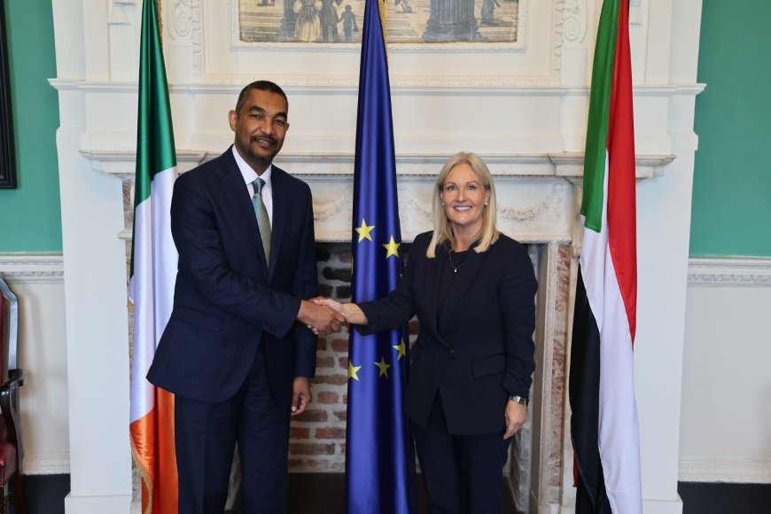 القائم بالأعمال بسفارة السودان بايرلندا يلتقي رئيسة البرلمان الايرلندي