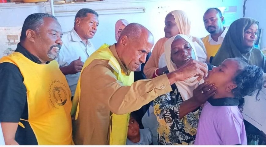 انطلاق الحملة القومية للتطعيم ضد شلل الأطفال بالخرطوم