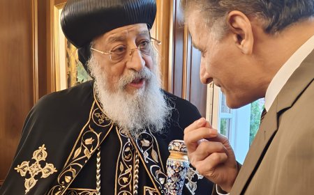 في استجابة سريعة لمبادرة "رسالة السلام".. البابا تواضروس الثاني يرحب باستقبال وفد مؤسسة رسالة السلام بالقاهرة لتسلم مؤلفات المفكر علي الشرفاء