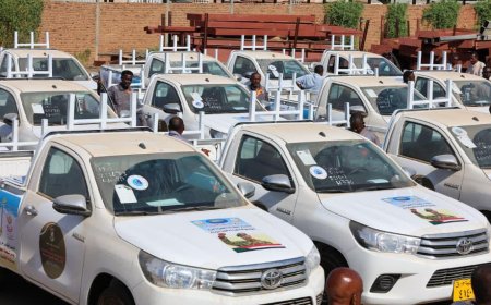بالصور.. شاهد أسطول عربات الطوارئ المقدمة من رئيس مجلس السيادة الانتقالي للشركة السودانية لتوزيع الكهرباء