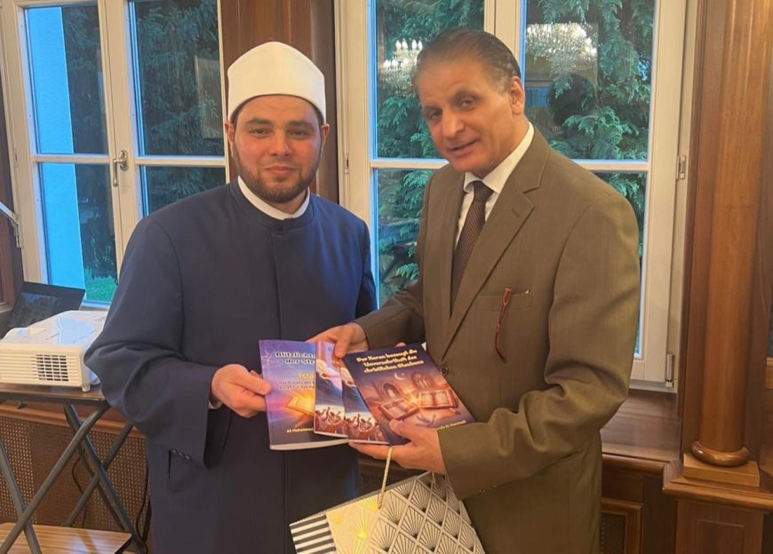 مبعوث الأزهر الشريف بالنمسا يُشيد برؤى "علي الشرفاء الحمادي" ويرحب بتوزيع مؤلفات الشرفاء   بالمساجد