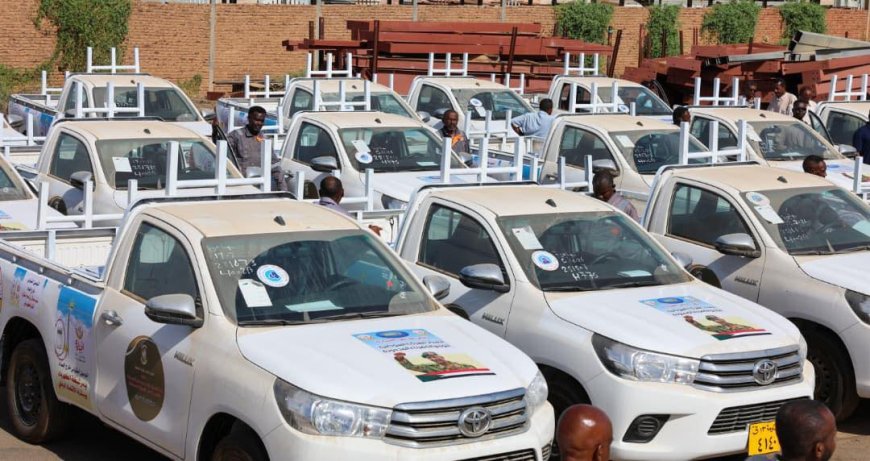 بالصور.. شاهد أسطول عربات الطوارئ المقدمة من رئيس مجلس السيادة الانتقالي للشركة السودانية لتوزيع الكهرباء