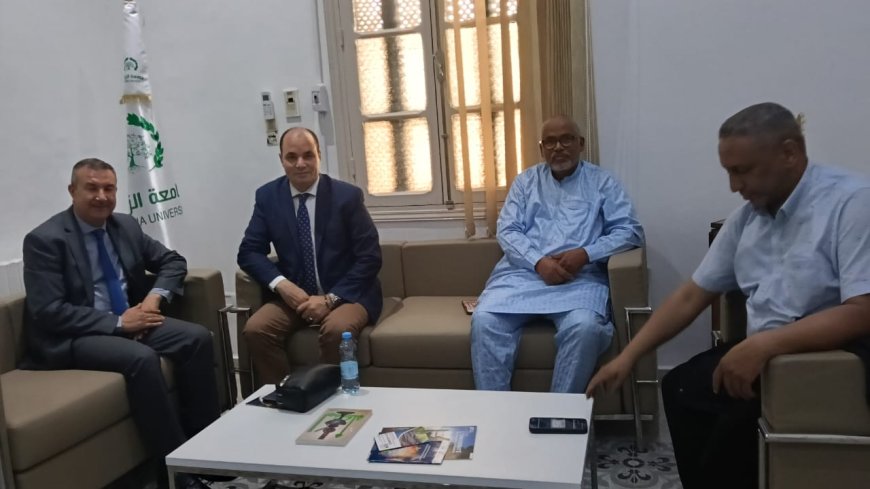 وفد “رسالة السلام” و”مركز العرب” يناقش الأطروحات التنويرية للمفكر علي الشرفاء الحمادي مع الدكتور رشيد طباخ