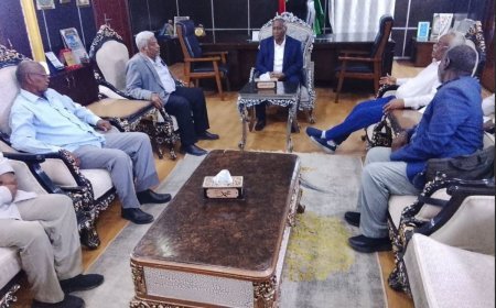 والي الجزيرة يلتقي وفد الهيئة السودانية للبث الإذاعي والتلفزيوني