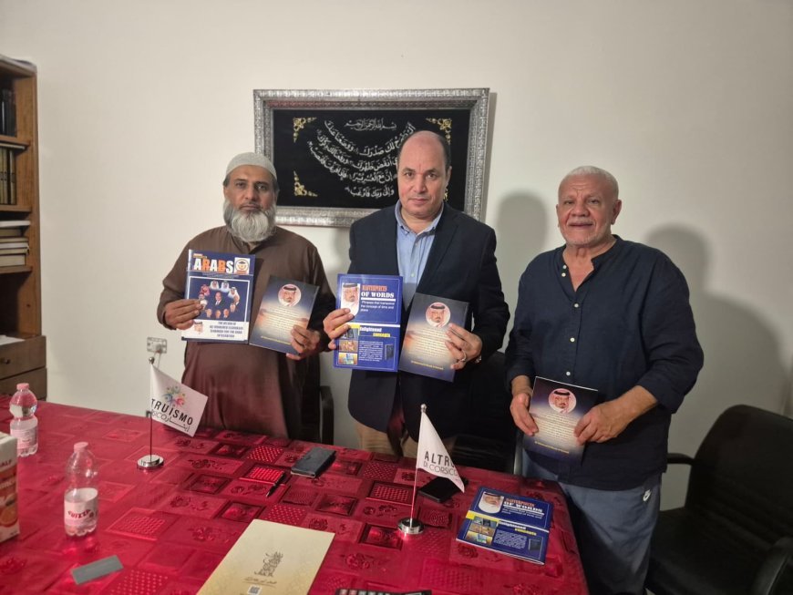"رسالة السلام" و"إيثار" بميلانو يتفقان على نشر مؤلفات الشرفاء الحمادي في إيطاليا