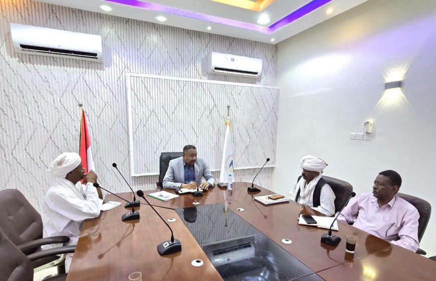 العضو المنتدب لزادنا ووزير الزراعة بنهر النيل يبحثان التحديات التي تواجه المشاريع الزراعية بالولاية