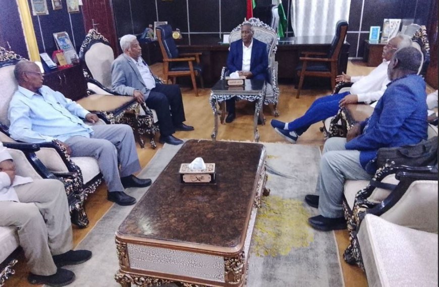 والي الجزيرة يلتقي وفد الهيئة السودانية للبث الإذاعي والتلفزيوني