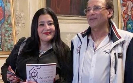 الفنانة التشكيلية السعودية شاليمار شربتلي " تفتتح معرض الفن المعاصر بايطاليا وتشارك بـ 15 لوحة عالمية بحضور زوجها المخرج خالد يوسف | صور