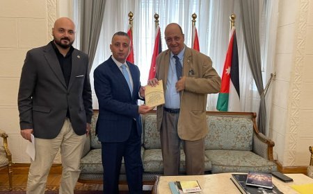 وفد من مؤسسة رسالة السلام يبحث مع المستشار الإعلامي والثقافي لسفارة الأردن آفاق التعاون الفكري والثقافي