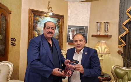 حازم قشوع يستقبل وفد مؤسسة رسالة السلام ويشيد بفكر علي الشرفاء ويدعو إلى حوار عربي يجمع المفكرين