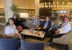 رئيس شبكة إعلام المرأة العربية يكرم الدكتور حسونة زرطال الرئيس والمدير العام لمجمع زاد فارم الجزائري والوفد المرافق له