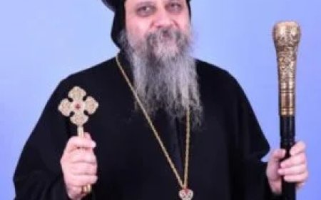 دير الأنبا توماس السائح بالخطاطبة .. يحتفل بعيد القديس ساويرس الانطاكى