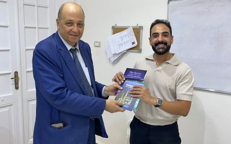 رئيس مجلس أمناء مؤسسة رسالة السلام العالمية بالقاهرة يلتقى مع مؤسس ومدير المعهد اللغوى  النمساوى