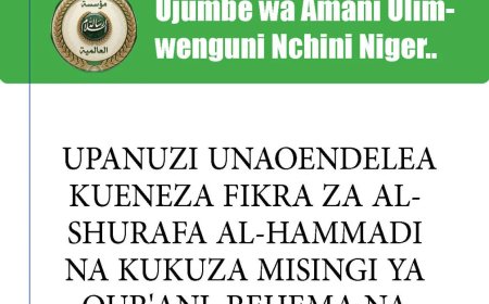 Ujumbe wa Amani Ulimwenguni Nchini Niger.. Upanuzi Unaoendelea Kueneza Fikra za Al-‎Shurafa Al-Hammadi na Kukuza Misingi ya Qur'ani, Rehema na Kuishi Pamoja