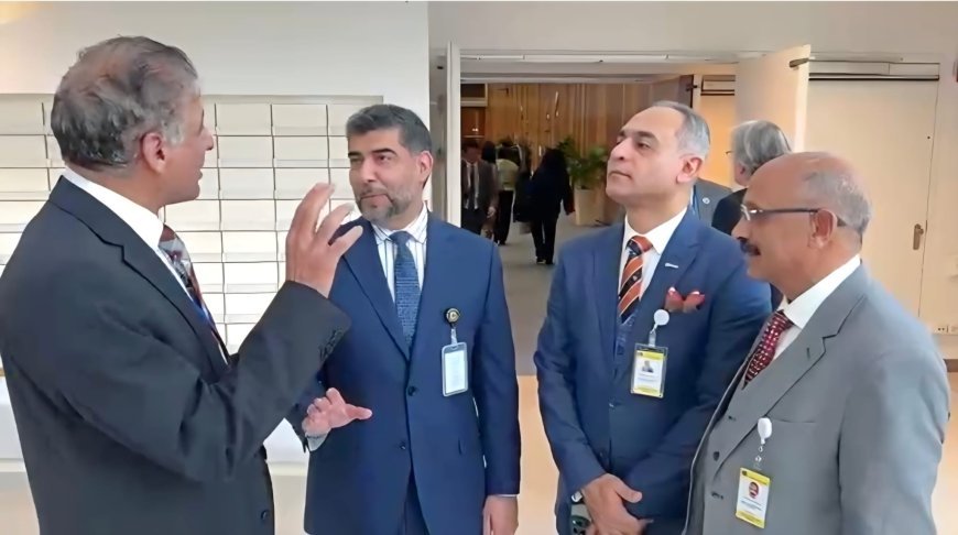 وفد "رسالة السلام العالمية" يستعرض مشروع علي الشرفاء التنويري مع رئيس وفد مجلس التعاون الخليجي فى مؤتمر الأمم المتحدة بفيينا
